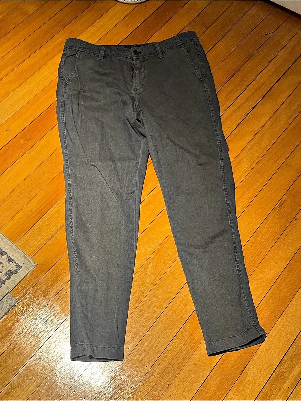 J.Crew Chino Straight-Leg Pants in Gray
